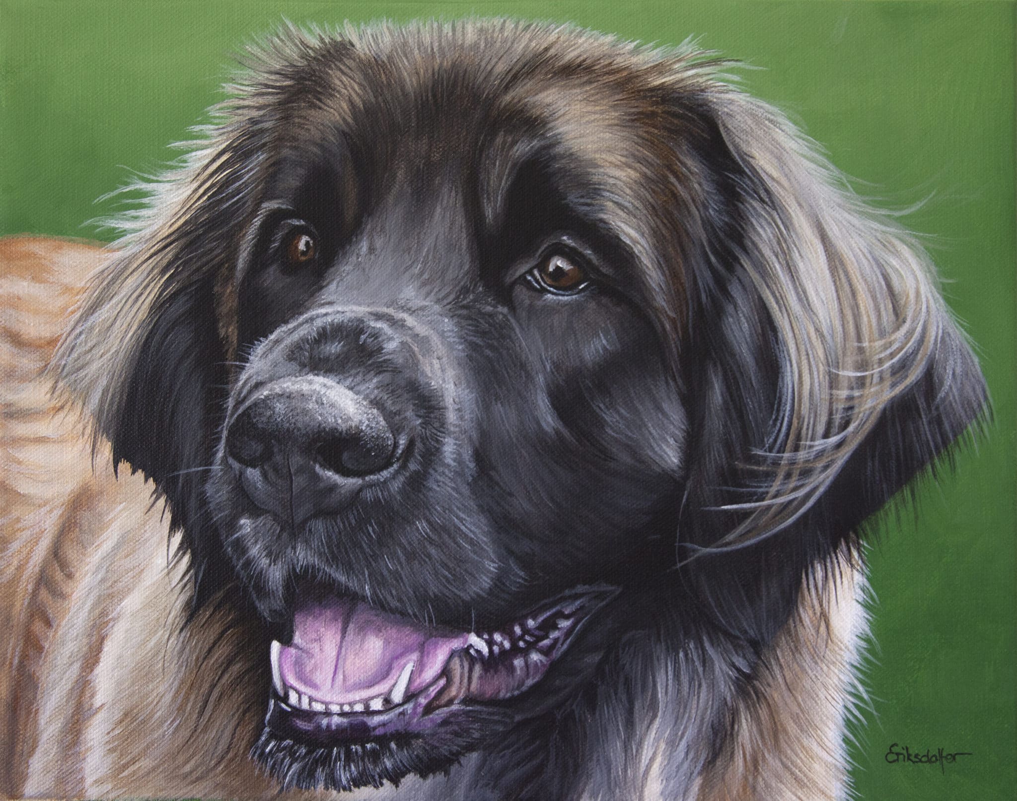 Elsa's Pet Portrait - original painting by Erica Eriksdotter of Studio Eriksdotter