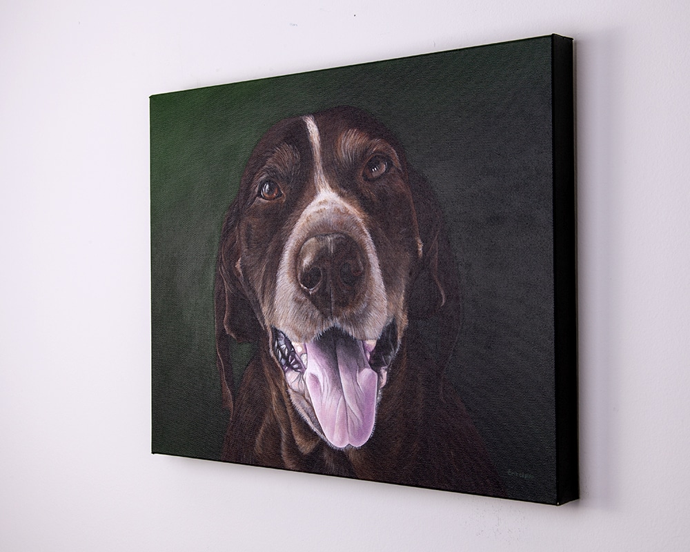 Custom GSP Painting Spike's Personalized Dog Portrait